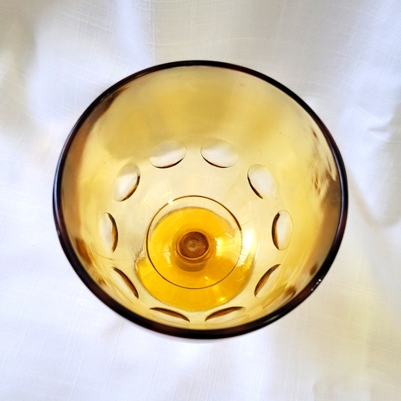 Vintage Barlett Collins Amber Goblet - Picture 5 of 6